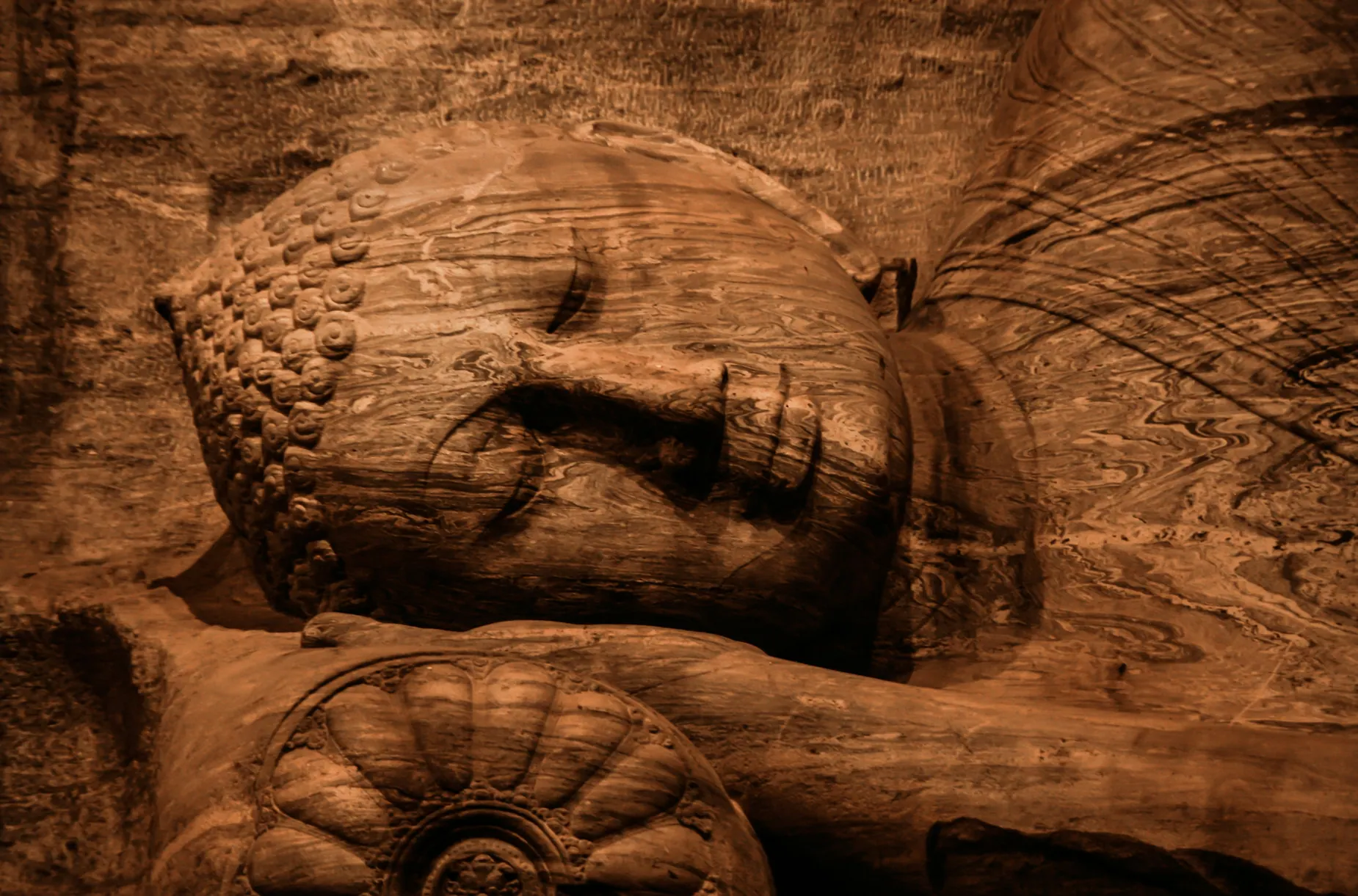 Scenery of Polonnaruwa Medieval Kingdom in Sri Lanka